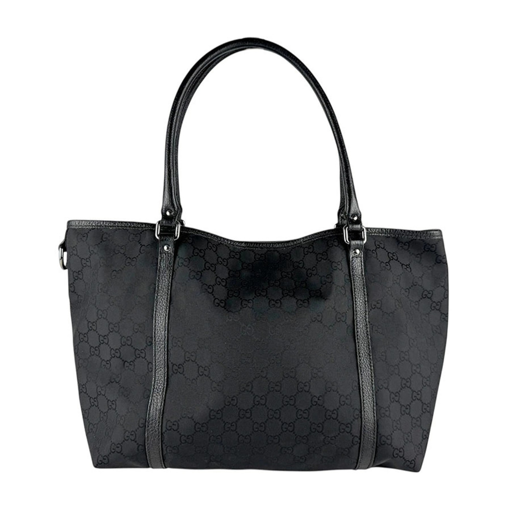 Gucci Canvas Shoulder Bag Black